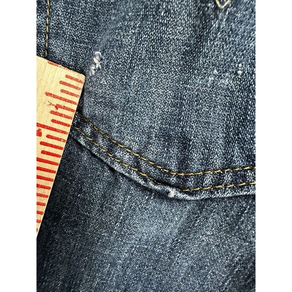 Levis 569 Jeans Mens Sz 42x32 (44x31) Blue Loose Fit Leg Denim Pants Distressed - Picture 4 of 8